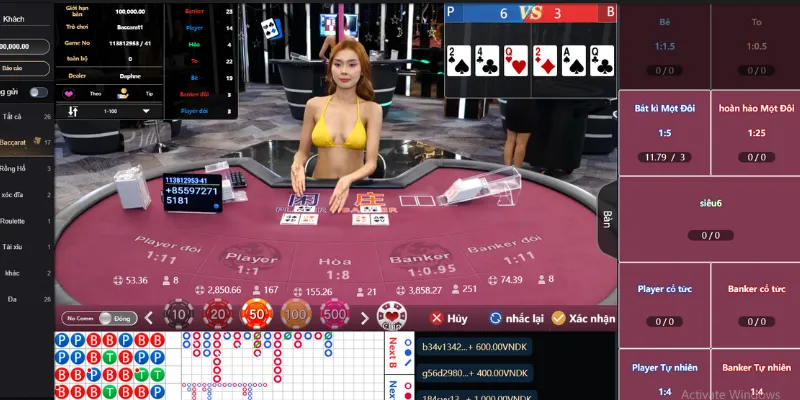 Thông tin về trò chơi Baccarat tại nền tảng của QH88 