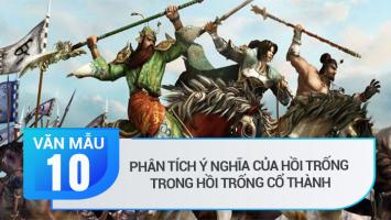 Bài văn phân tích ý nghĩa của hồi trống trong 