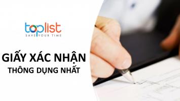 Mẫu giấy xác nhận thông dụng nhất hiện nay