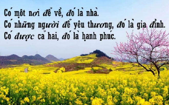 Có được tình yêu gia đình là niềm hạnh phúc lớn lao.