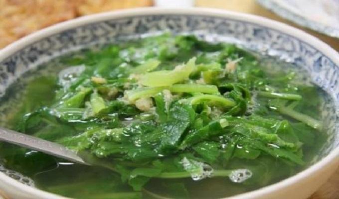 Canh cải cúc