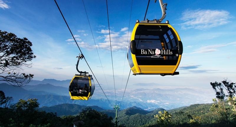 Bạn sẽ được đến với Bà Nà bằng cáp treo