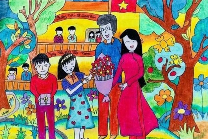 Bài nghị luận xã hội bày tỏ lòng biết ơn đối với thầy cô giáo số 8