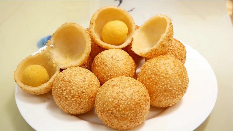 Bánh rán lúc lắc (bánh cam)