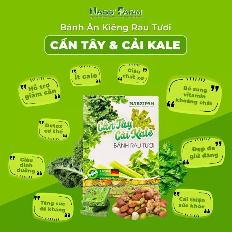 Bánh rau tươi Marzipan Cần Tây & Cải Kale