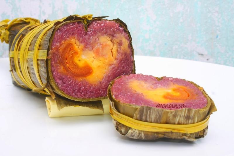 Bánh tét cốm dẹp