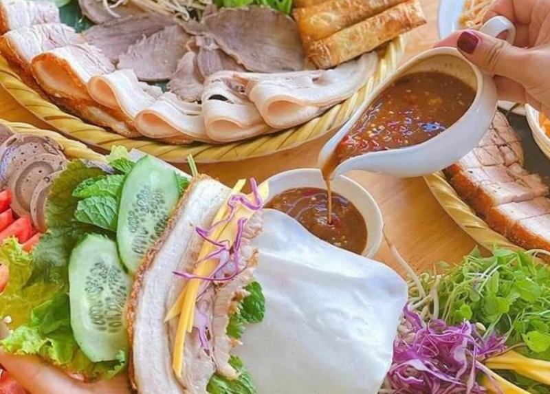Bánh tráng cuốn thịt heo MẬM QUÁN