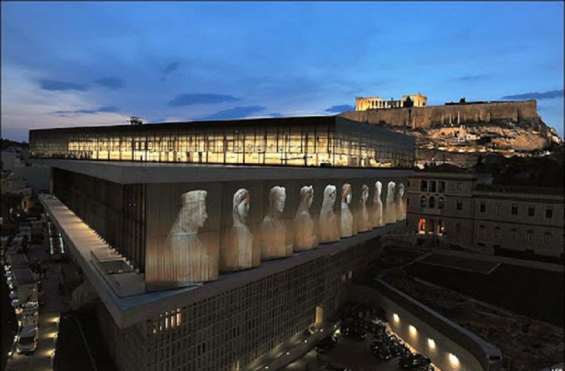 Bảo tàng Acropolis về đêm