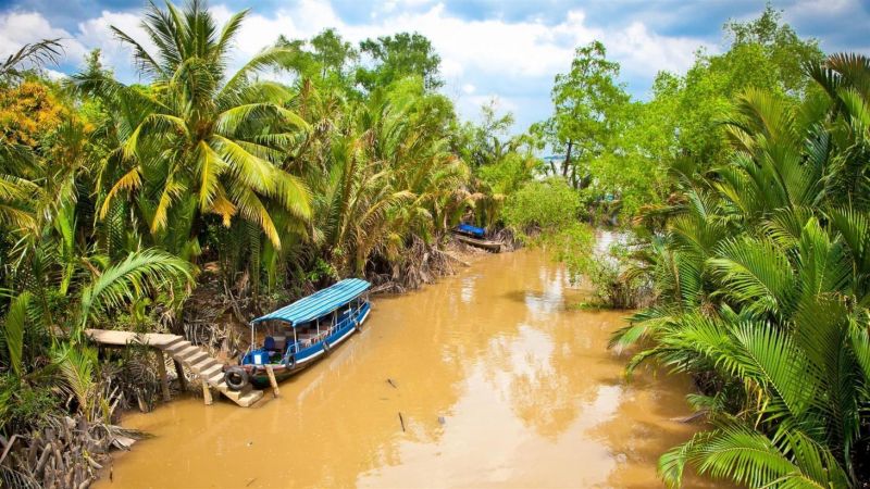 Bến Tre  có mạng lưới sông ngòi dày đặc