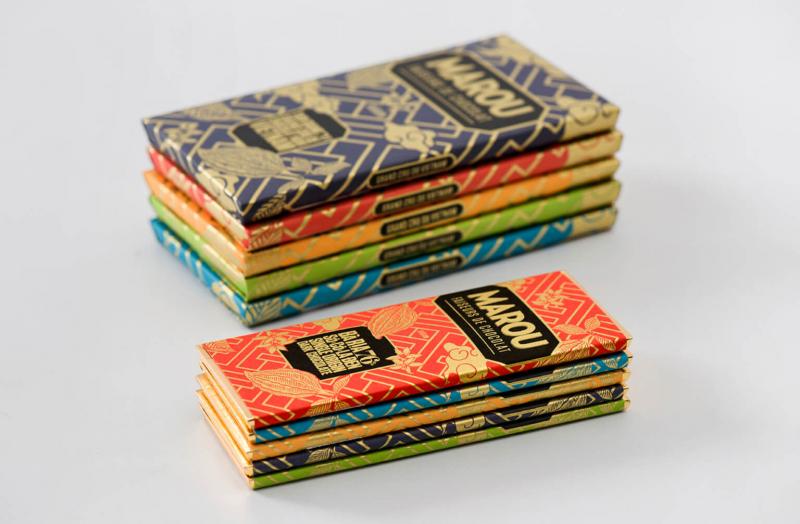 Bao bì thiết kế của Marou