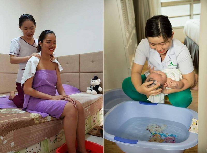 Spa cung cấp đầy đủ các dịch vụ cần thiết như massage thon gọn vùng bụng, tẩy tế bào chết, gội đầu...