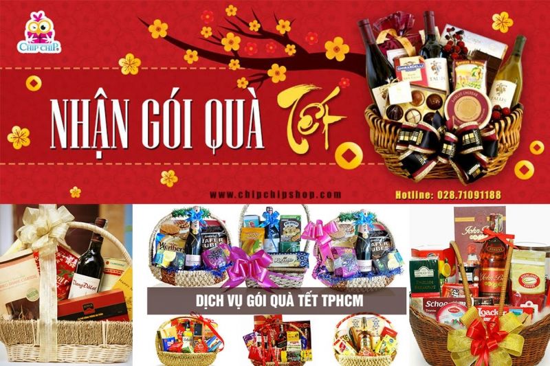Dịch vụ gói quà tết phủ sóng hầu khắp Sài Thành