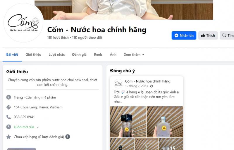 Cốm - Nước hoa chính hãng