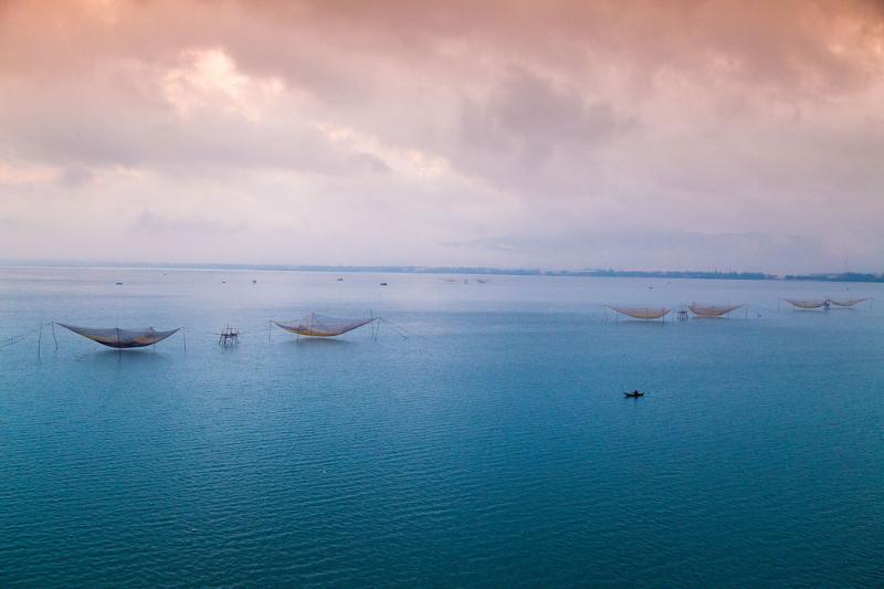 Hoàng hôn trên Đầm Thị Nại