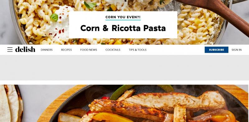 Trang web Delish