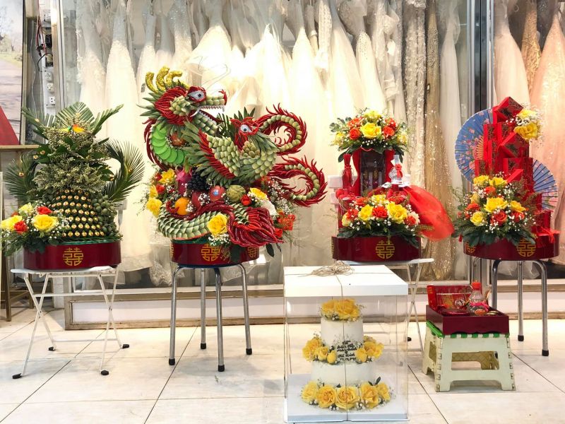 Dịch vụ mâm quả cưới hỏi Thảo Mi
