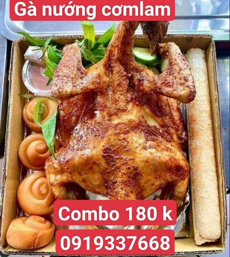 Gà Nướng Cơm Lam Mạnh Tú