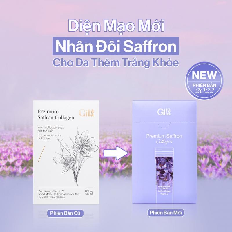 Hộp bột uống Collagen cao cấp kết hợp Saffron