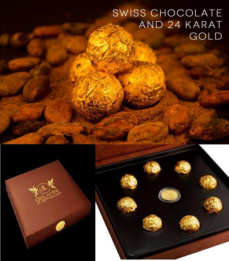 Hộp DeLafée of Switzerland’s Gold Swiss Chocolate