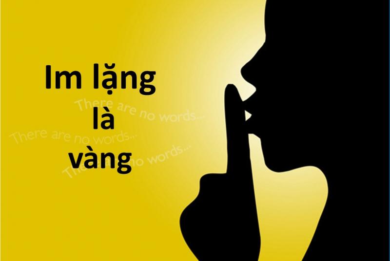Im lặng khi cần thiết