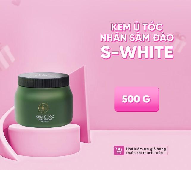 Kem ủ tóc nhân sâm đào SWhite làm tóc chắc khỏe