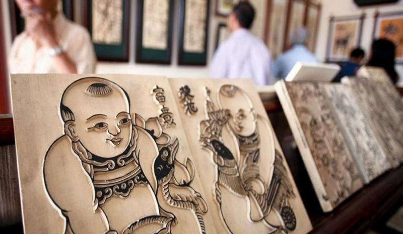 Tranh Đông Hồ được bày bán nhiều nhất vào dịp Tết Nguyên Đán