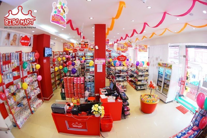 Bên trong cửa hàng Bibo Mart.
