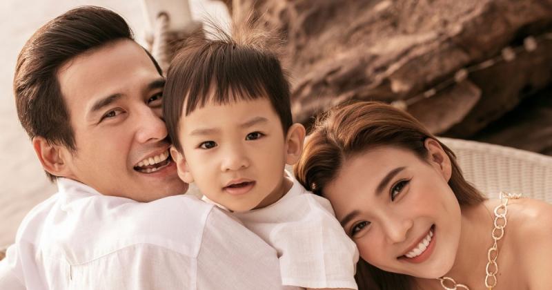 Vợ chồng Lương Thế Thành và Thuý Diễm trong ngày cưới