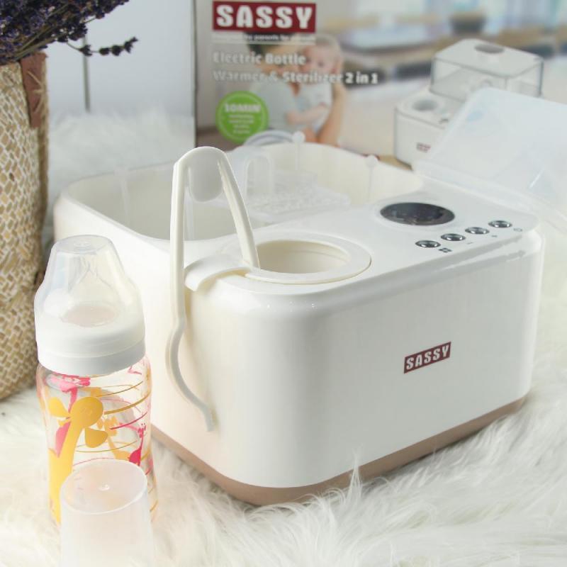 Máy hâm sữa và tiệt trùng bình sữa 2 trong 1 Sassy 320E