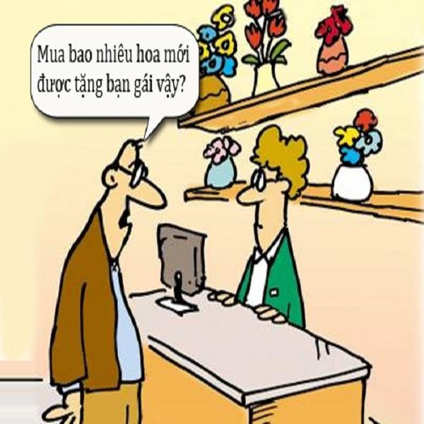 Câu chuyện mua hoa tặng bạn gái