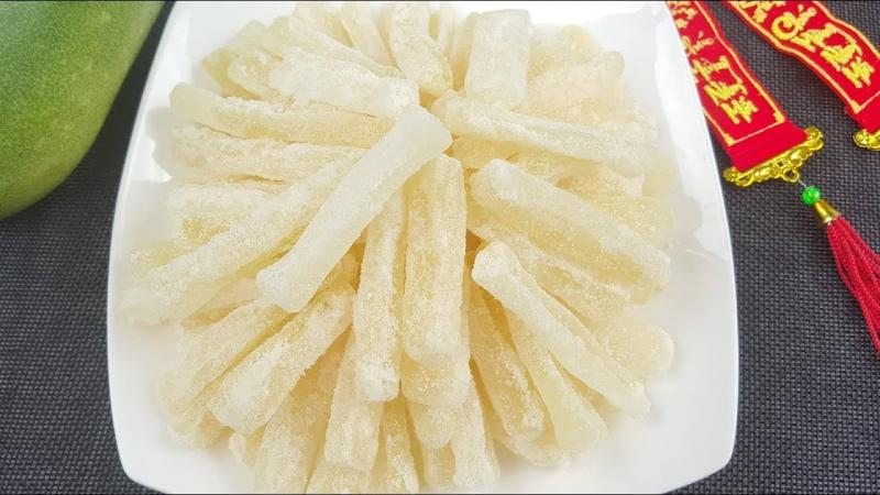 Mứt bí đao mang vị ngọt - mát có tác dụng lợi tiểu, giải nhiệt