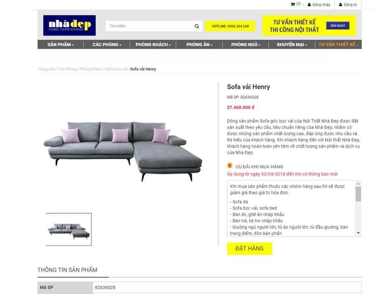 Website nhadep.com.vn