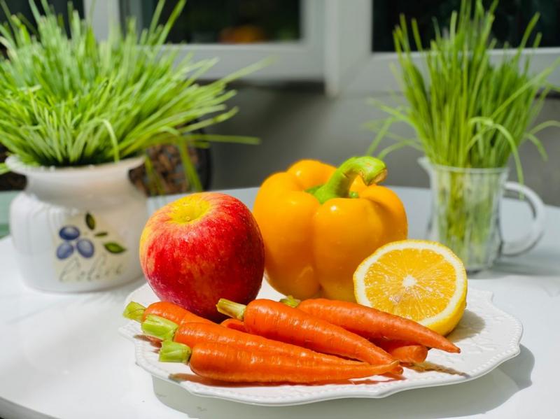 Nước ép ớt chuông cà rốt