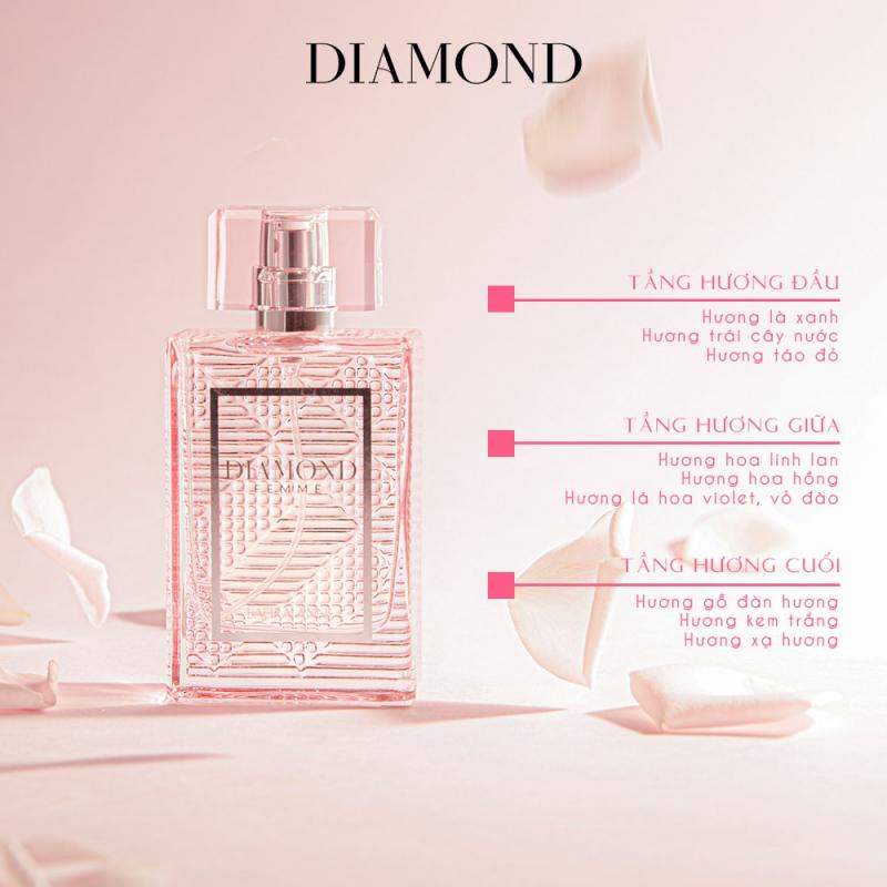 Nước hoa Laura Anne - DIAMOND pour FEMME (Pink)