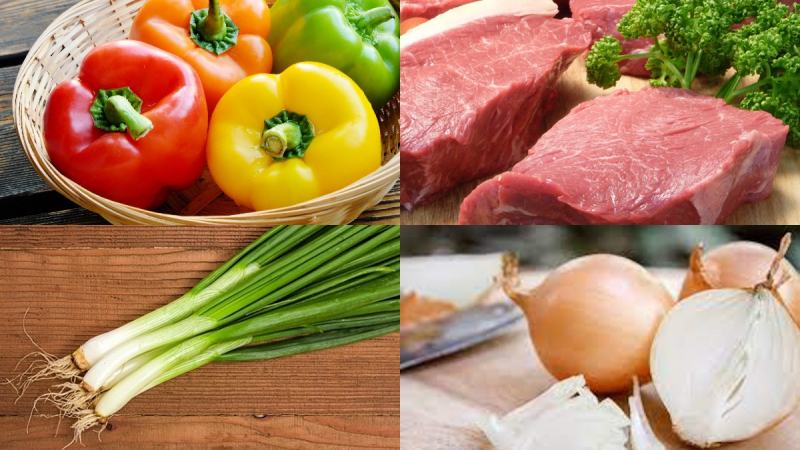 Ớt chuông xào thịt lợn