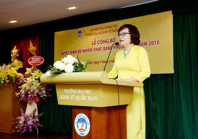 TS. Phạm Thị Thanh Thùy hiện là tổ trưởng của bộ môn tiếng Anh thương mại thuộc đại học kinh tế quốc dân Hà Nội