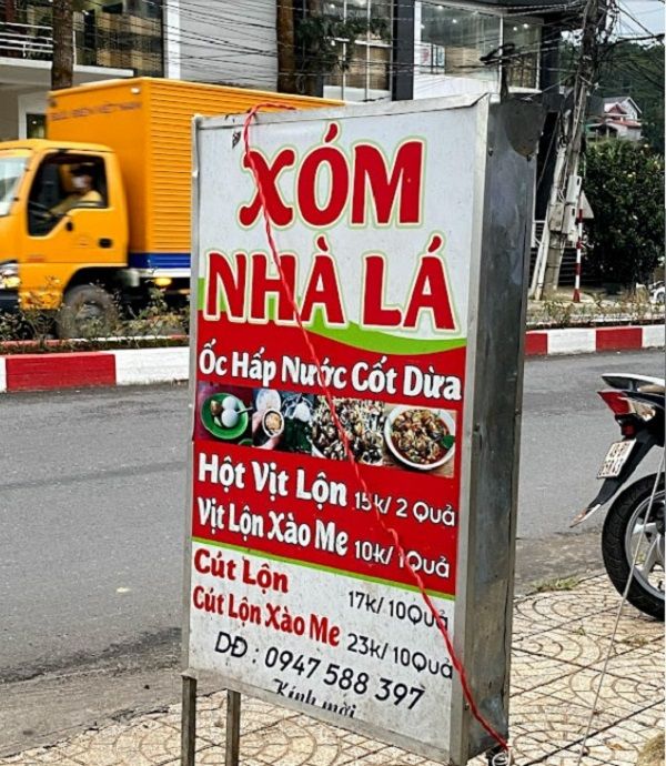 Quán Ốc & Trứng Lộn Xóm Nhà Lá - Yersin