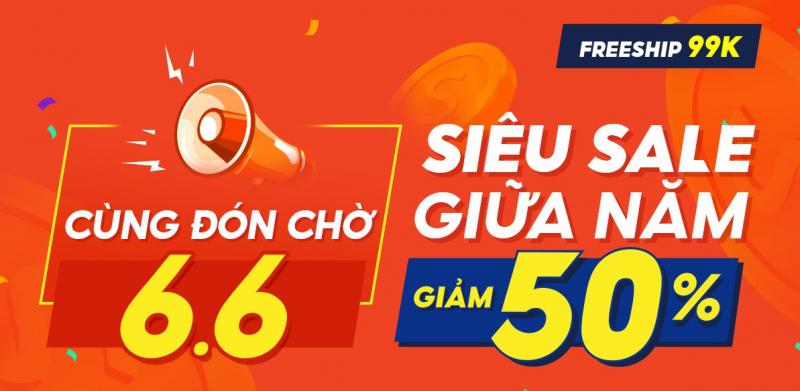 Shopee 6.6 Sale giữa năm