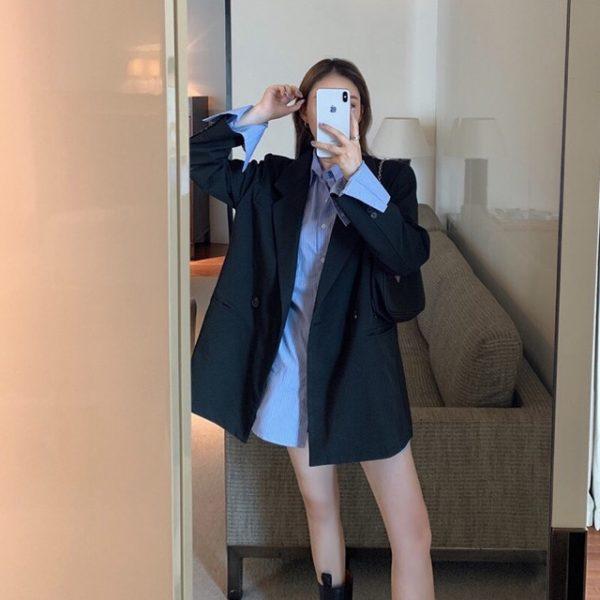 Sơ mi với blazer