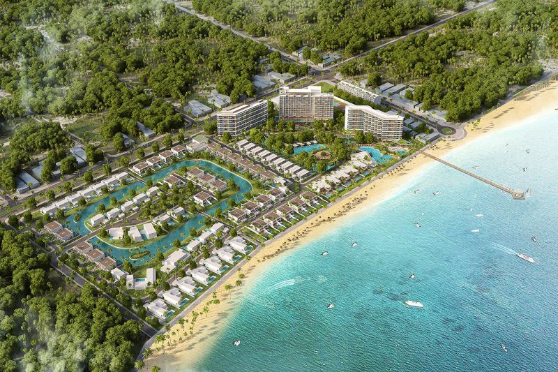 Phối cảnh khu nghỉ dưỡng đẳng cấp Sanctuary Hồ Tràm