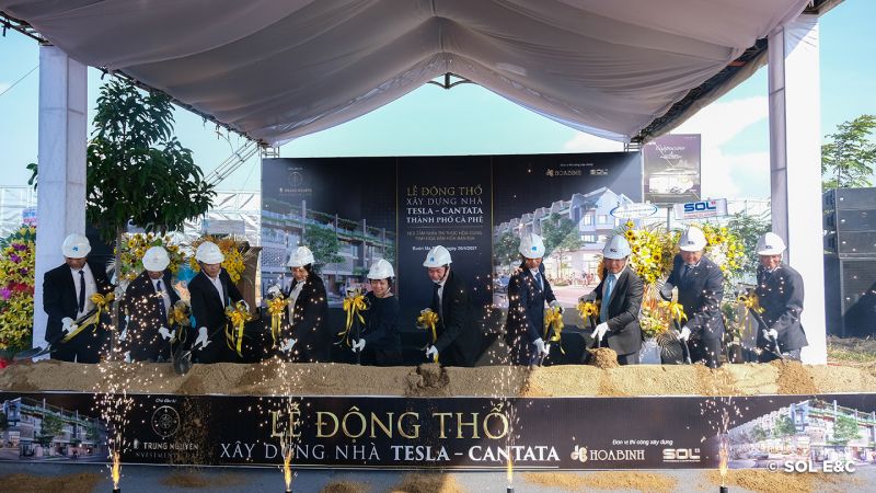 Lễ động thổ dự án Thành phố Cà phê diễn ra chiều ngày 26/4/2021
