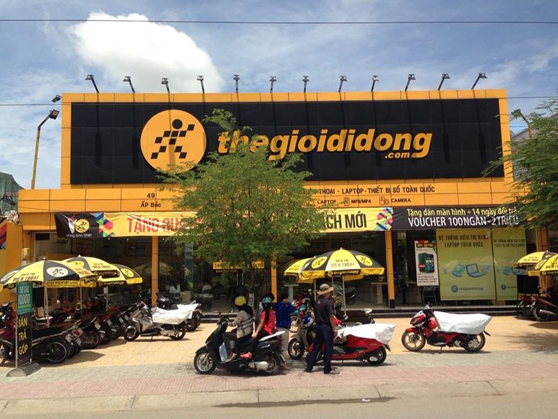 Thế Giới Di Động có đến 15 cơ sở tại TP. Mỹ Tho, Tiền Giang