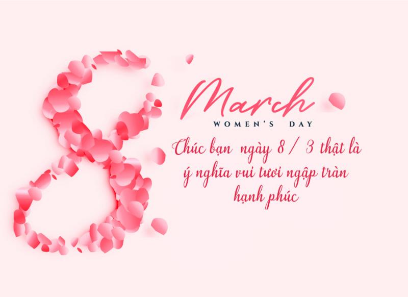 Thiệp chúc mừng ngày mùng 8/3