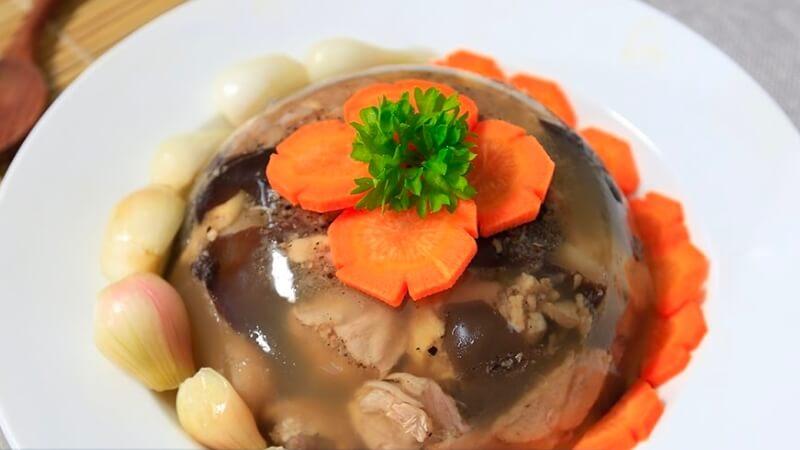 Thịt đông cho ngày Tết.
