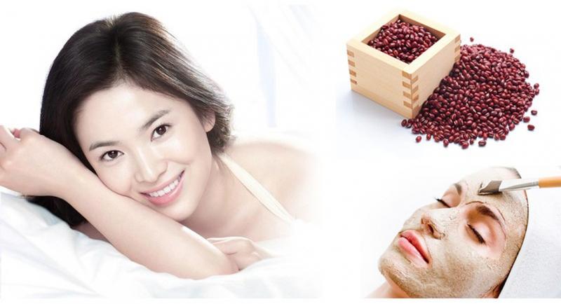 Trắng da toàn thân với bột đậu đỏ