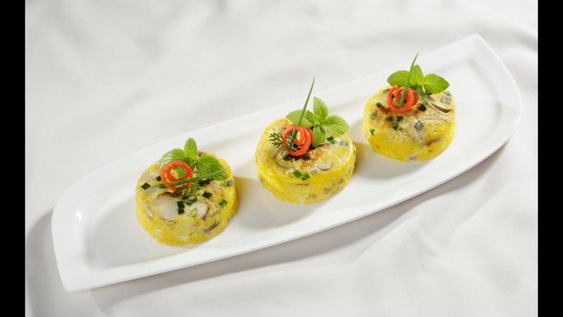 Trứng đúc thịt bò băm hấp