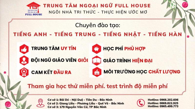 Trung tâm Ngoại ngữ Full House