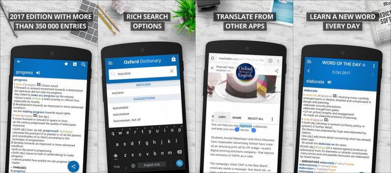 Ứng dụng Từ điển Oxford trên di động