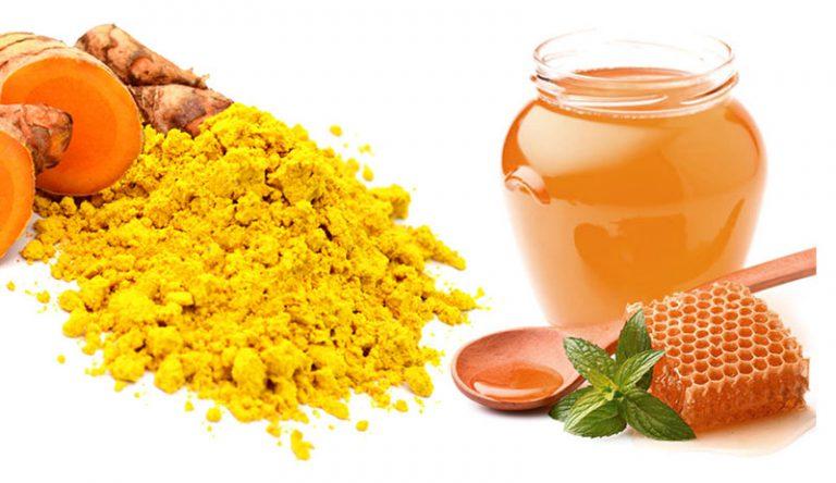 Tinh bột nghệ, mật ong