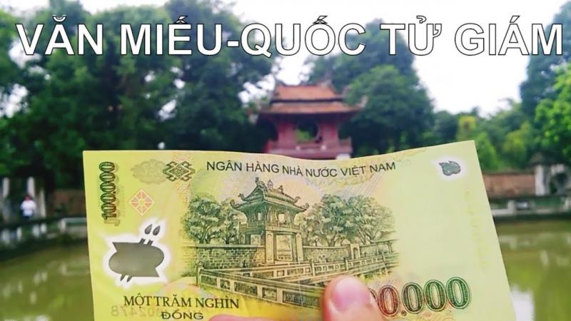 Văn Miếu Quốc Tử Giám (tờ 100.000 đồng polymer)